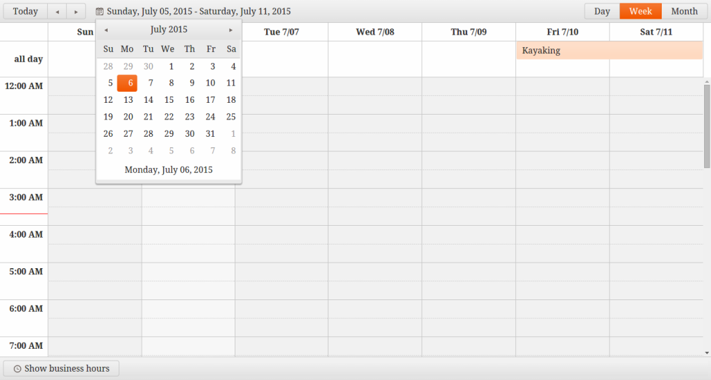 Perbandingan kalendar dan penjadual JavaScript