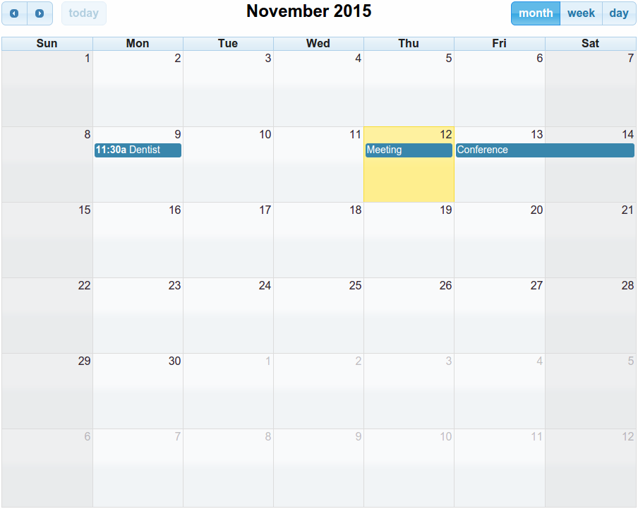 Perbandingan kalendar dan penjadual JavaScript