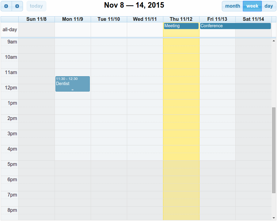 Perbandingan kalendar dan penjadual JavaScript