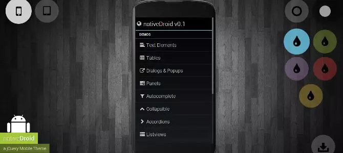 nativeDroid - a free theme for jQuery Mobile 1.3 