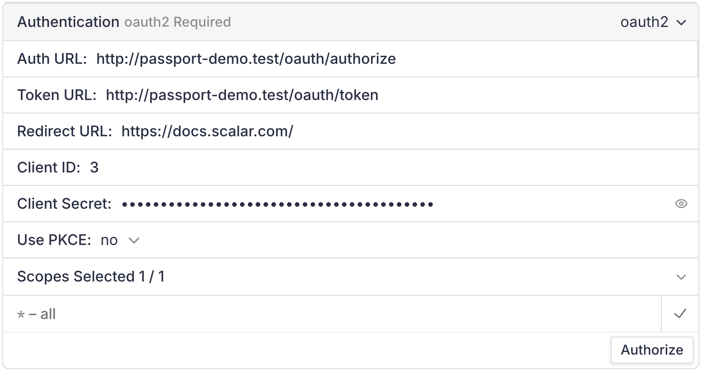 Documenting API authentication in Laravel with Scramble