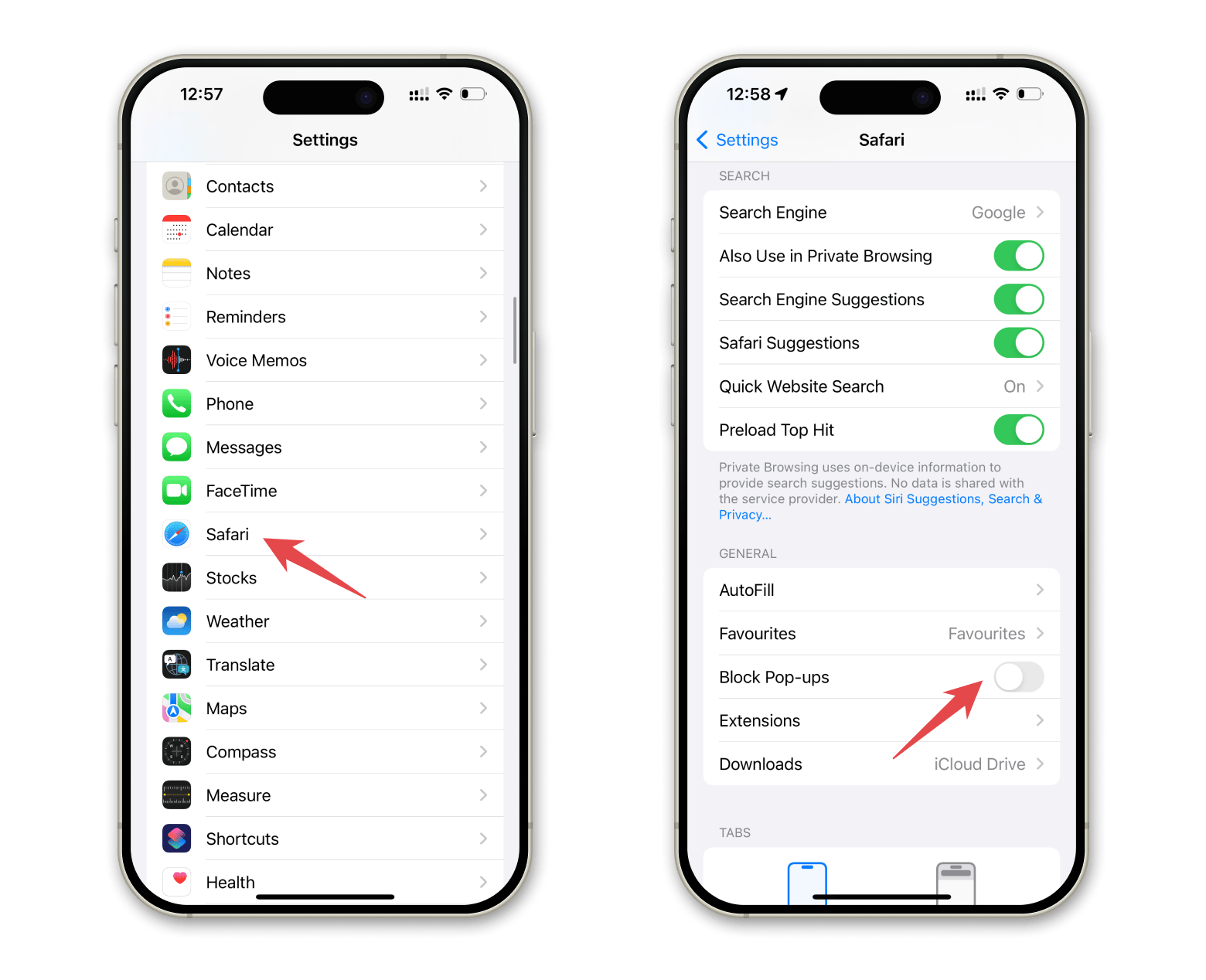 How to allow pop-ups on iPhone and iPad