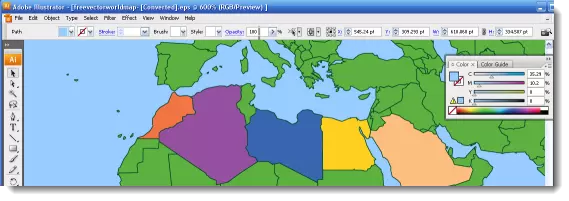 Map d'image dynamique basée sur la couleur pixel