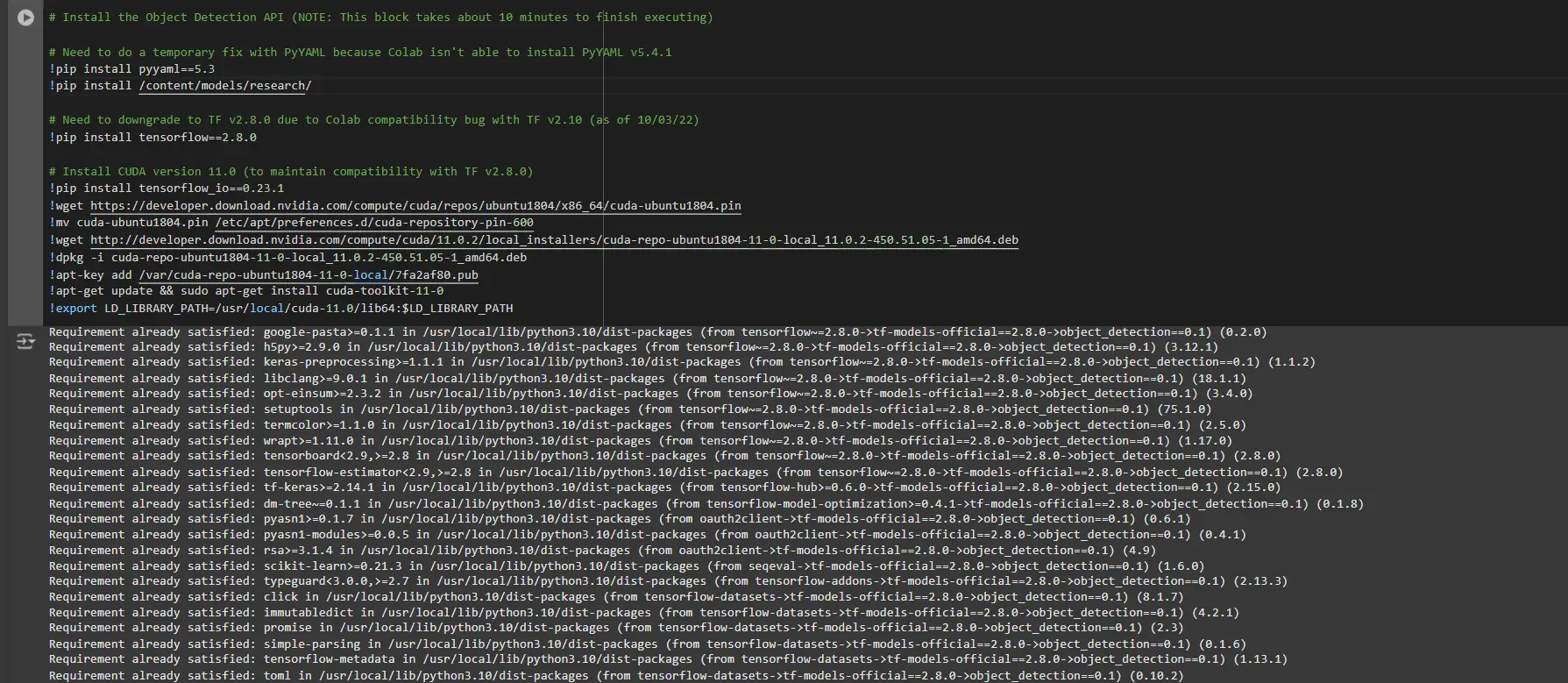 Objekterkennung mit Tensorflow