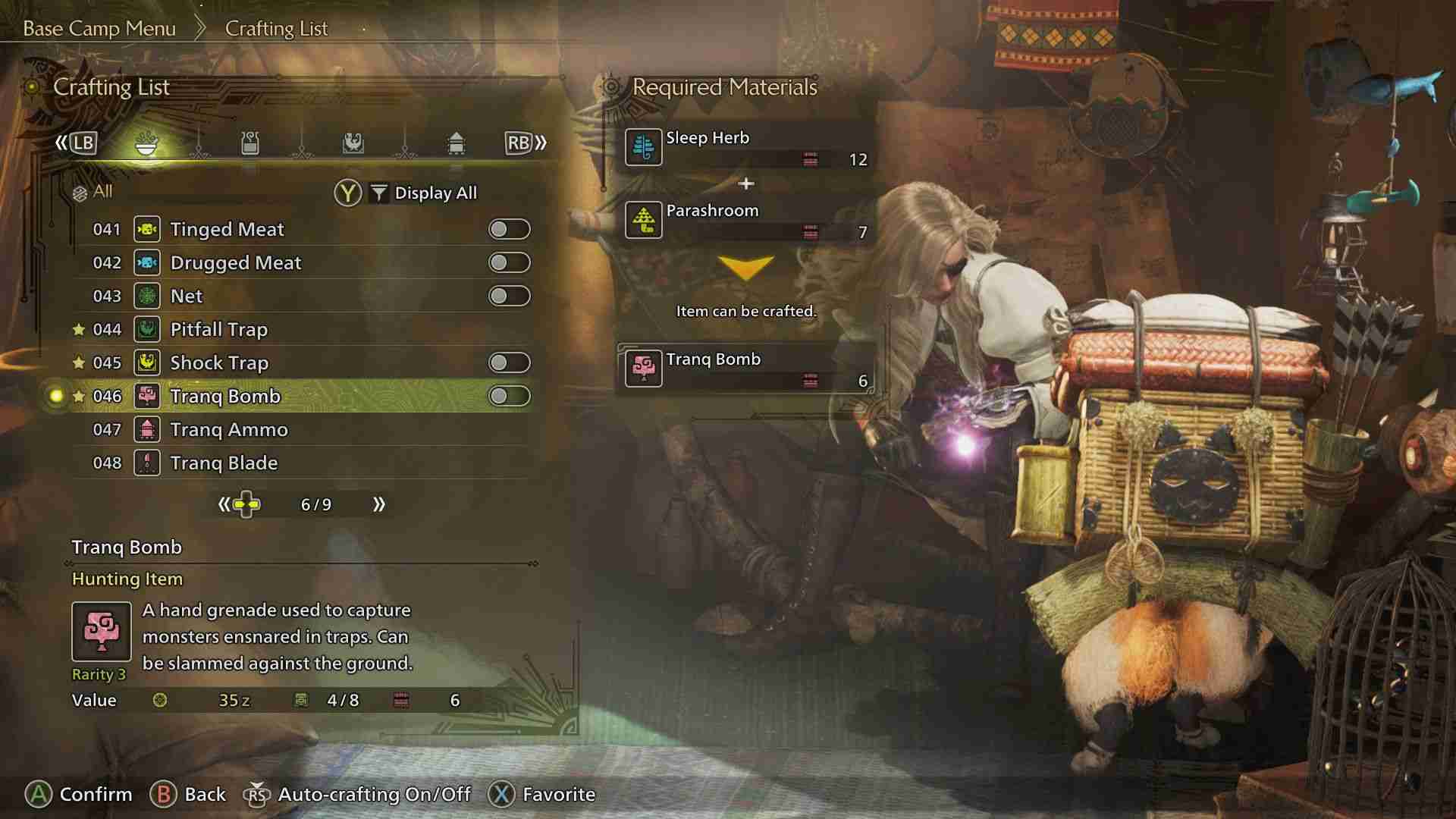 How to Craft Tranq Bombs Monster Hunter Wilds