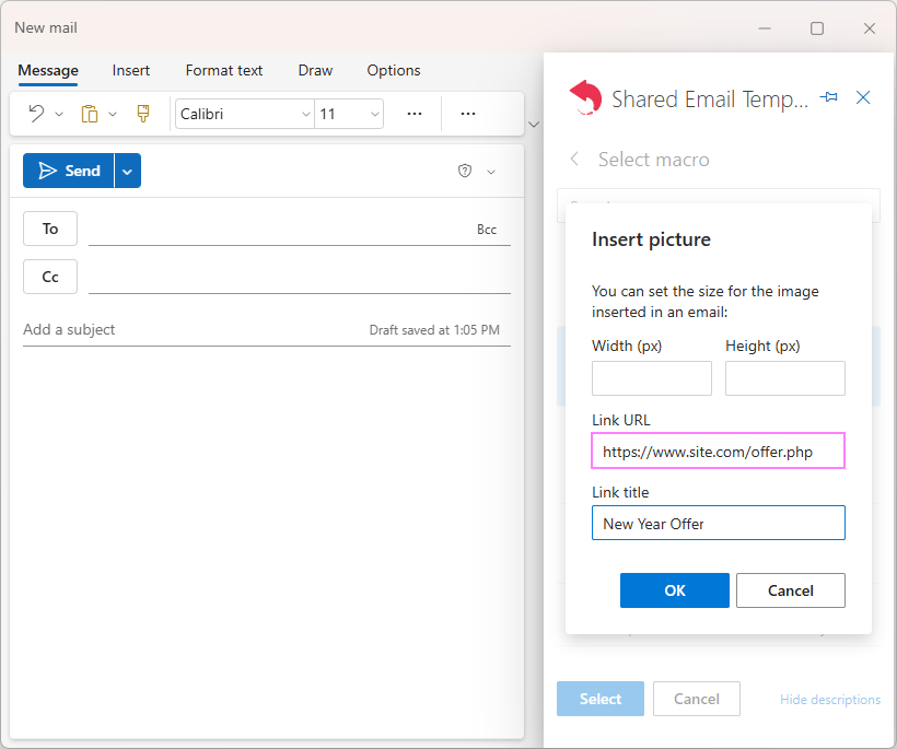 How to create email template with images in Outlook-excel-php.cn