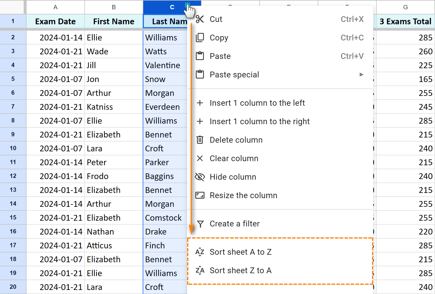 All you need to know to sort any data in Google Sheets