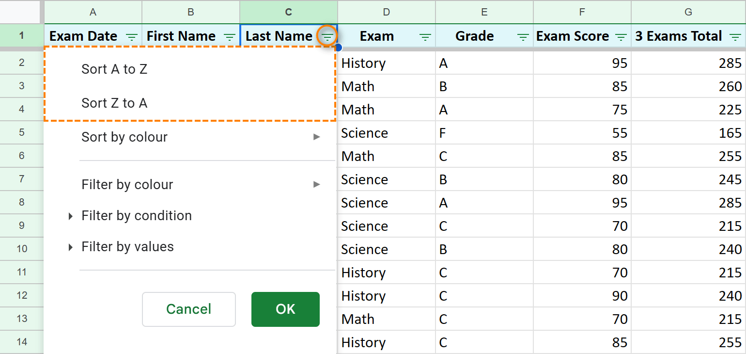 All you need to know to sort any data in Google Sheets