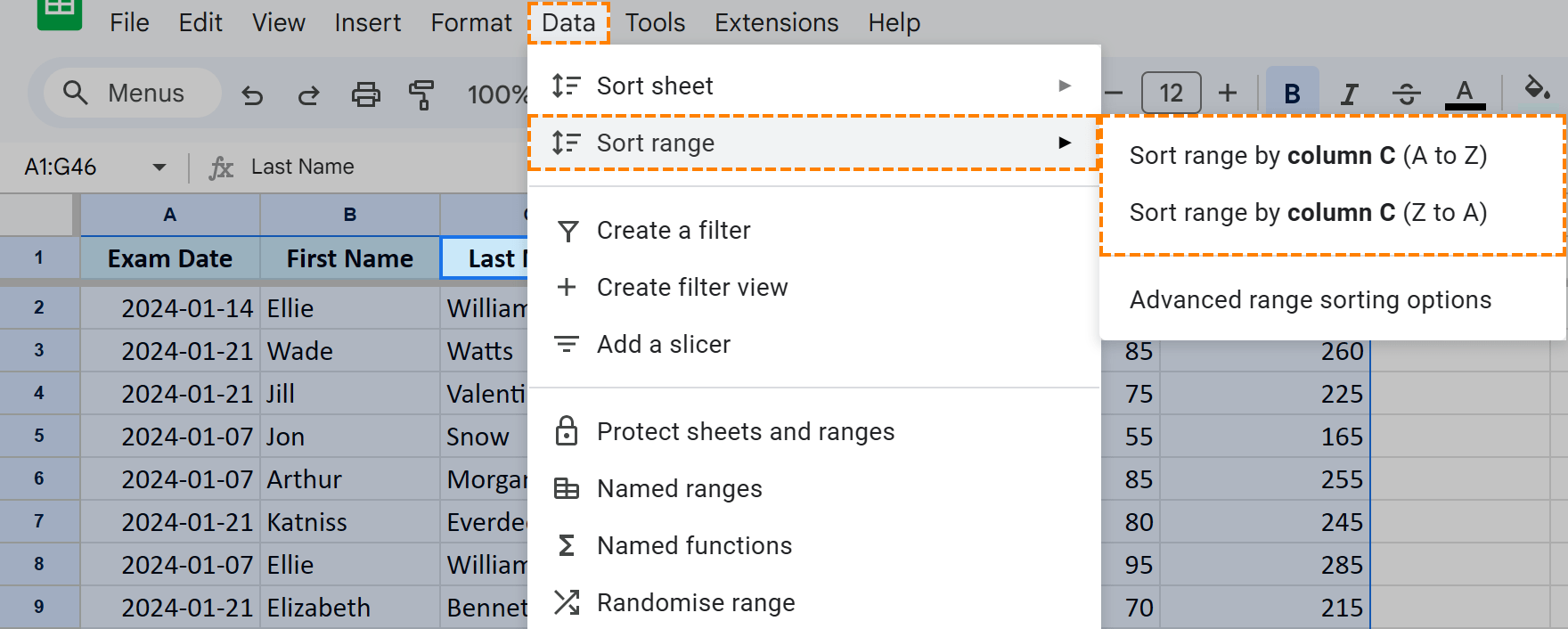 All you need to know to sort any data in Google Sheets