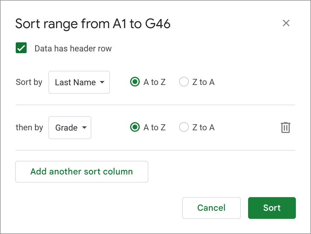 All you need to know to sort any data in Google Sheets