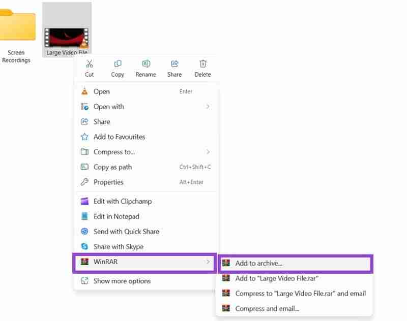 How to Split Large Files in Windows 11