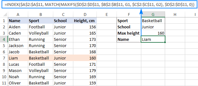 MAXIFS function in Excel – find max value with multiple criteria