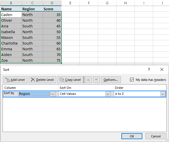 How to alphabetize in Excel: sort alphabetically columns and rows