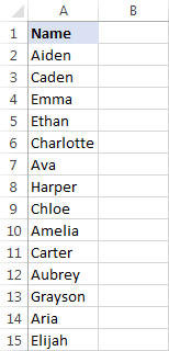 How to randomize a list in Excel: sort randomly cells, rows and columns