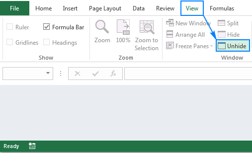 How to hide sheets in Excel