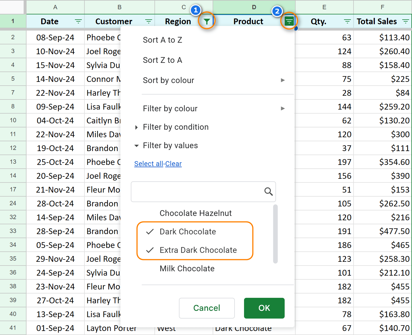 How to filter data in Google Sheets: user-friendly tutorial