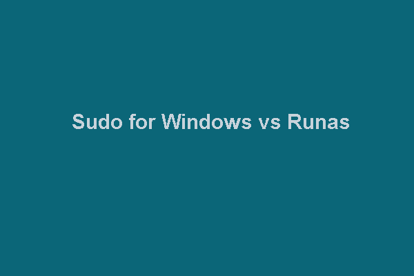Sudo untuk windows vs runas: apakah perbezaannya