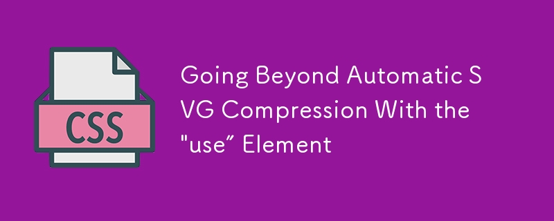 Going Beyond Automatic SVG Compression With the \