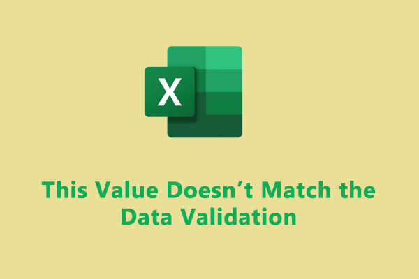 Effortless Fixes: This Value Doesn't Match the Data Validation
