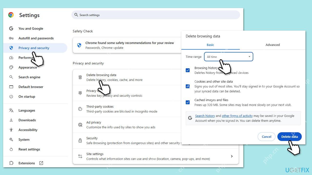 How to fix RESULT_CODE_MISSING_DATA error in Chrome and Edge?