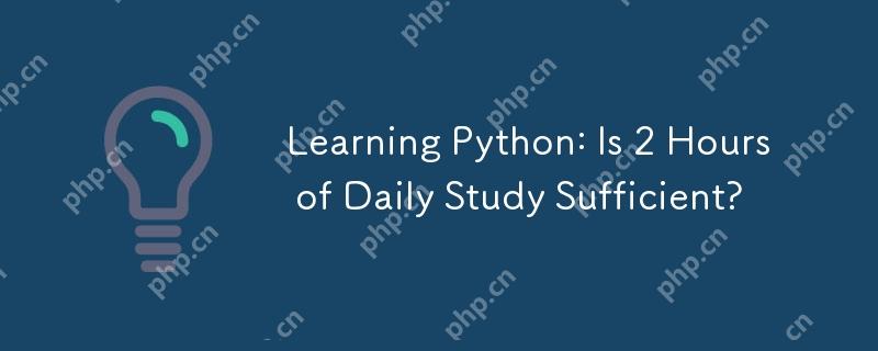 Python 학습 : 2 시간의 일일 연구가 충분합니까?