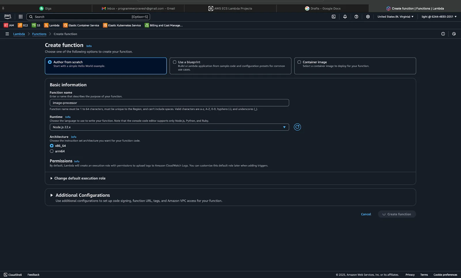 Serverless Image Processing Pipeline with AWS ECS and Lambda 
