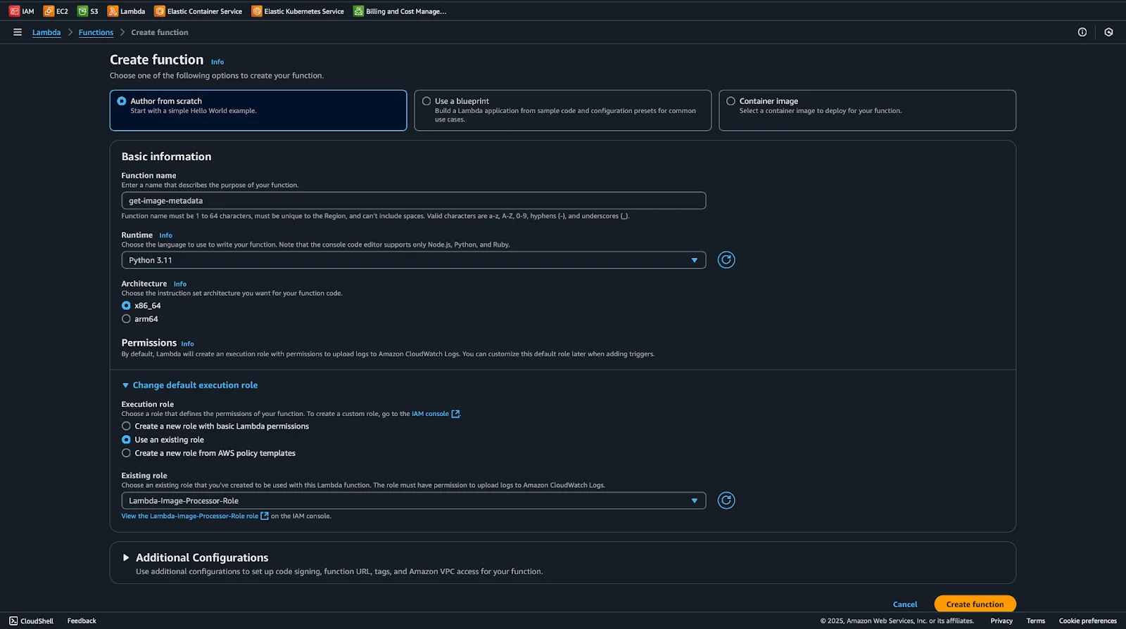 Serverless Image Processing Pipeline with AWS ECS and Lambda 