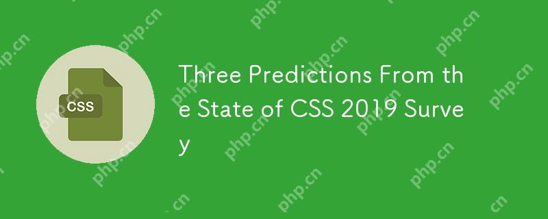 CSS 2019调查的三个预测