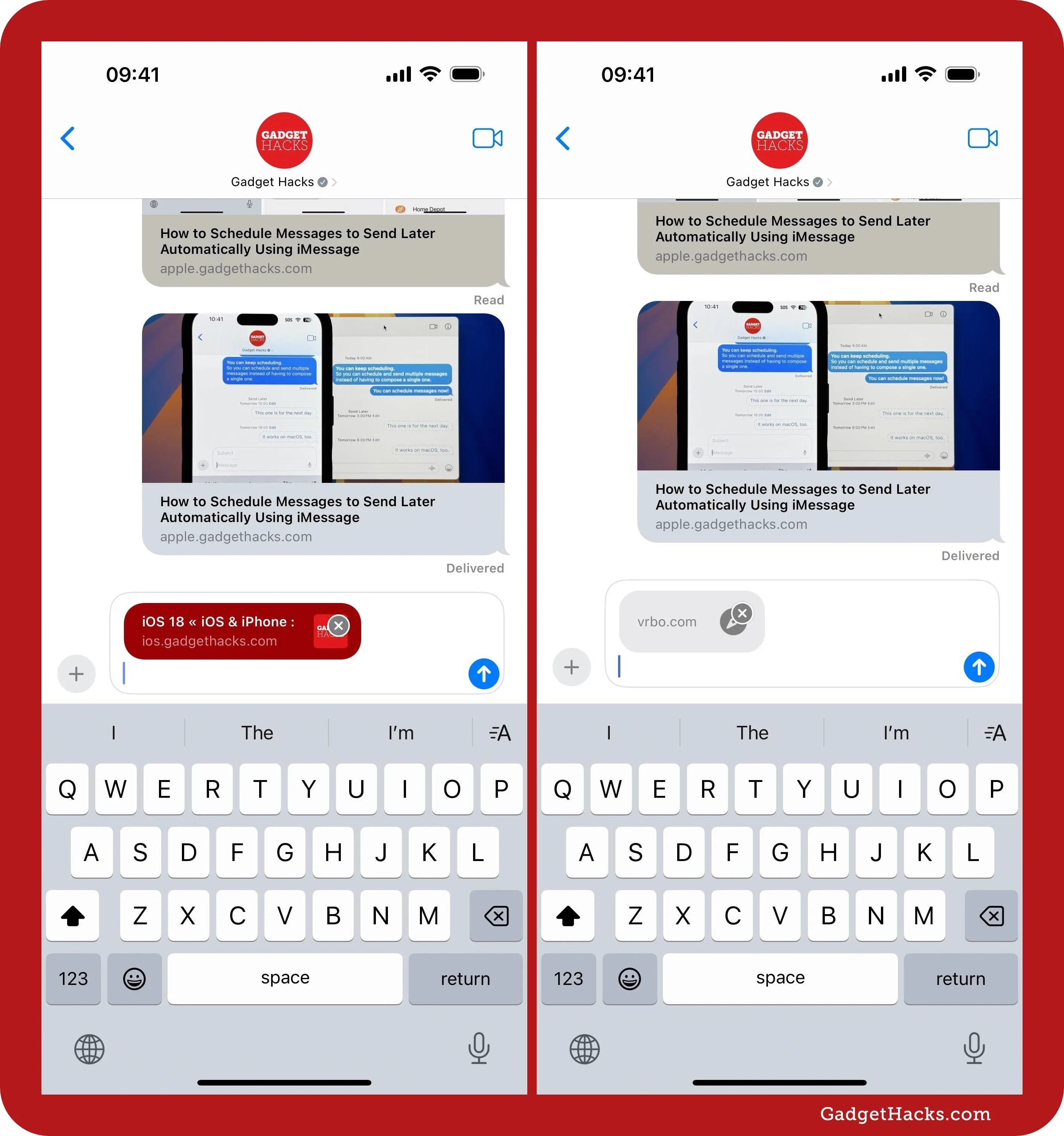 Apple Messages Lets You Switch Rich Link Previews and Use Plain Text