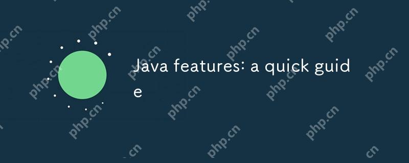 Java features: a quick guide