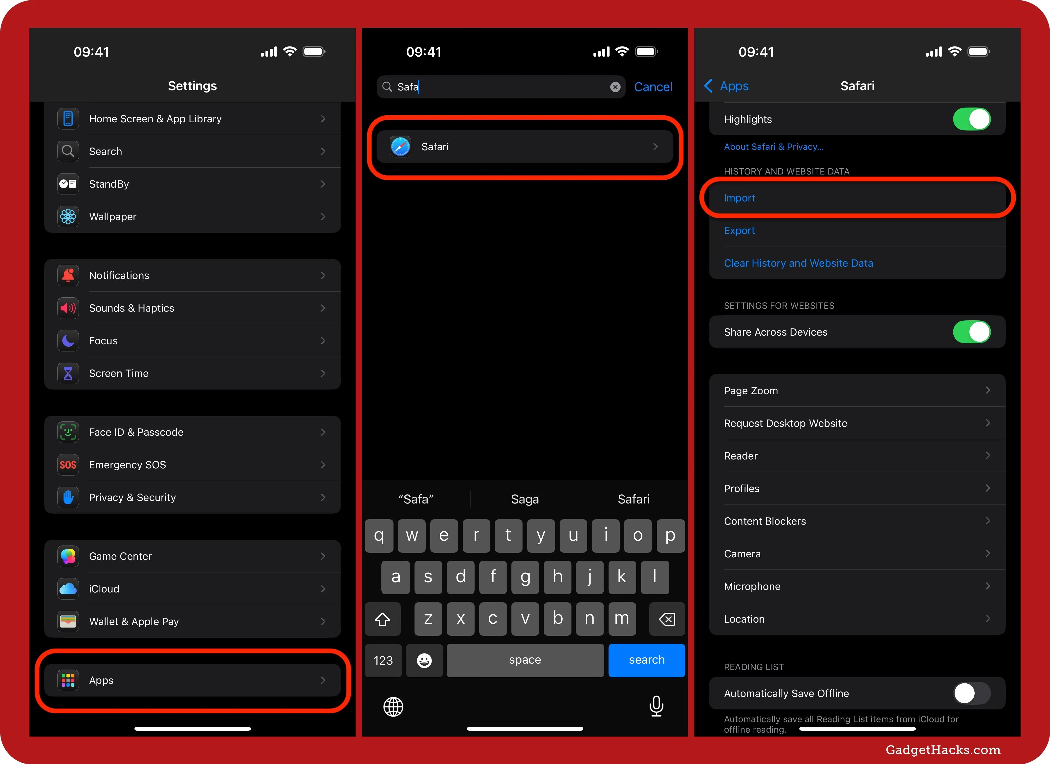 How to Export or Import Your Safari Browsing Data Between Browsers on iPhone, iPad, and Mac << Apple :: Gadget Hacks