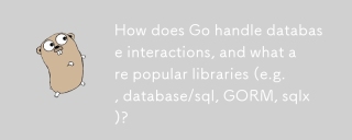 How does Go handle database interactions, and what are popular ...