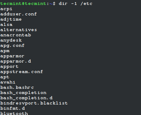 Learn Linux Dir Command Examples with Options-LINUX-php.cn