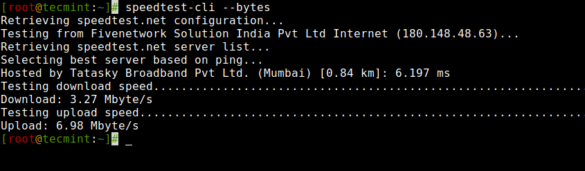 How to Test Your Internet Speed Bidirectionally from Command Line Using ...
