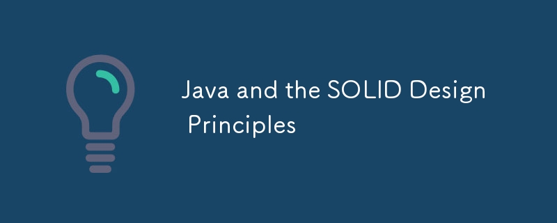Java和可靠的設計原理-java教程-PHP中文網