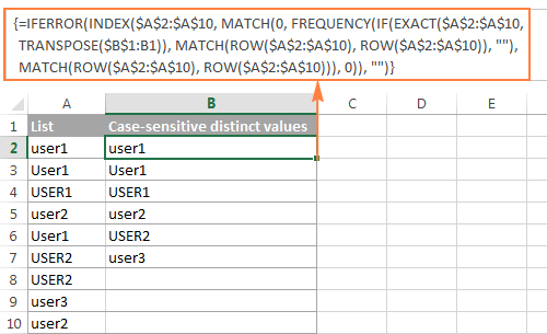 Get a list of unique values in Excel & extract unique rows