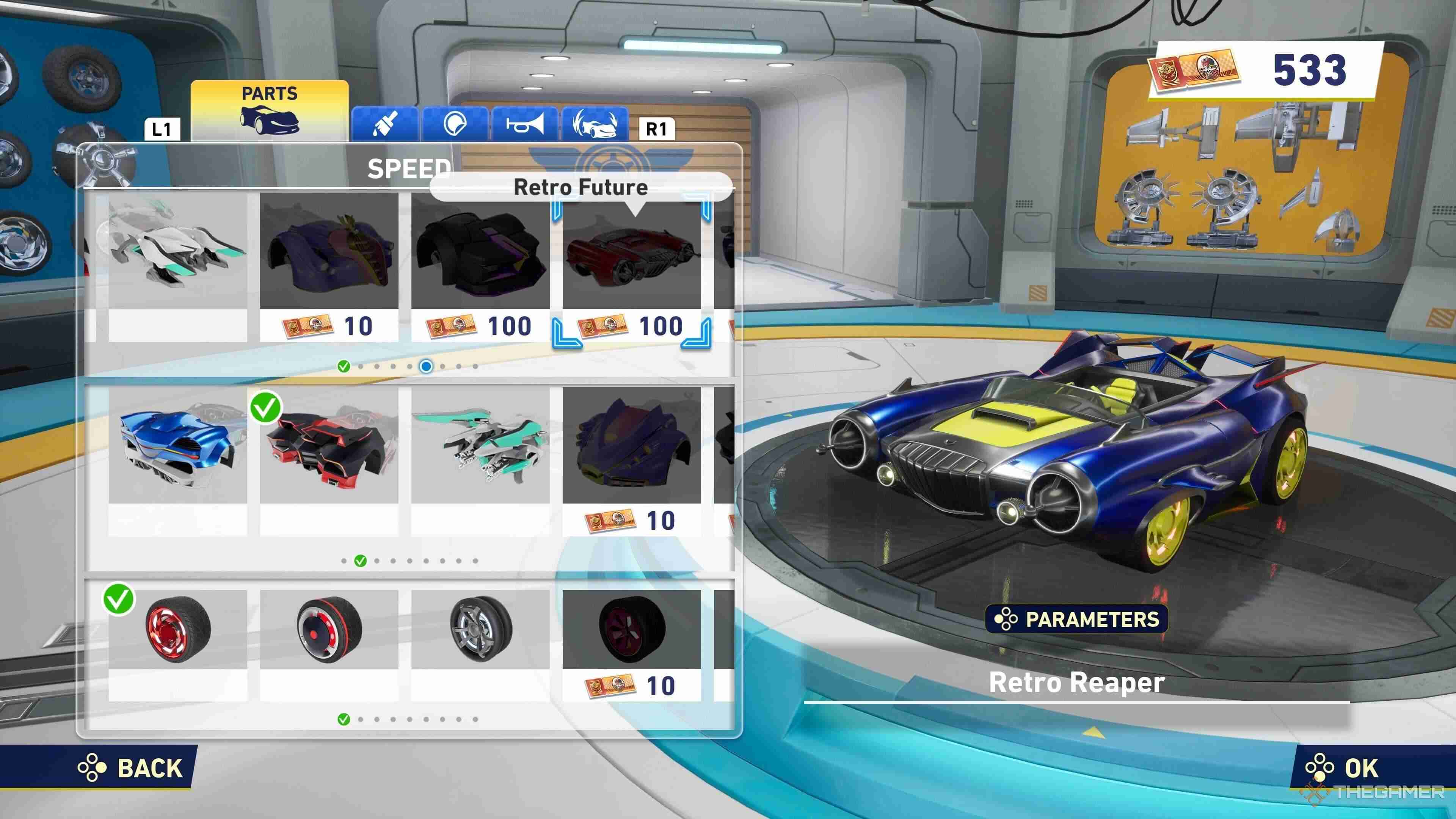 Sonic Racing: CrossWorlds - Complete Machine Parts Guide