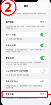 辅助功能触控里的轻点背面入口