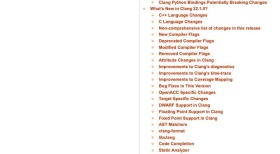 Clang 22.1.0 官方发行说明列出语言变化、诊断和 Sanitizer 等章节，证明这是一版覆盖面很广的主线发布