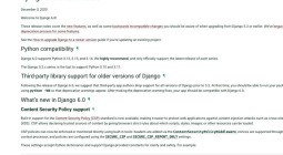Django 6.0 把内容安全策略与 Python 3.14 支持写进主线发行说明