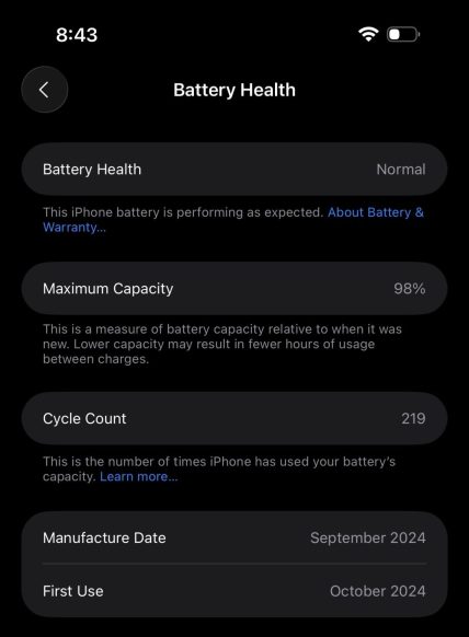 iPhone18ProMax电池健康怎么查看