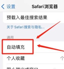 iPhoneSESafari如何关闭自动填充