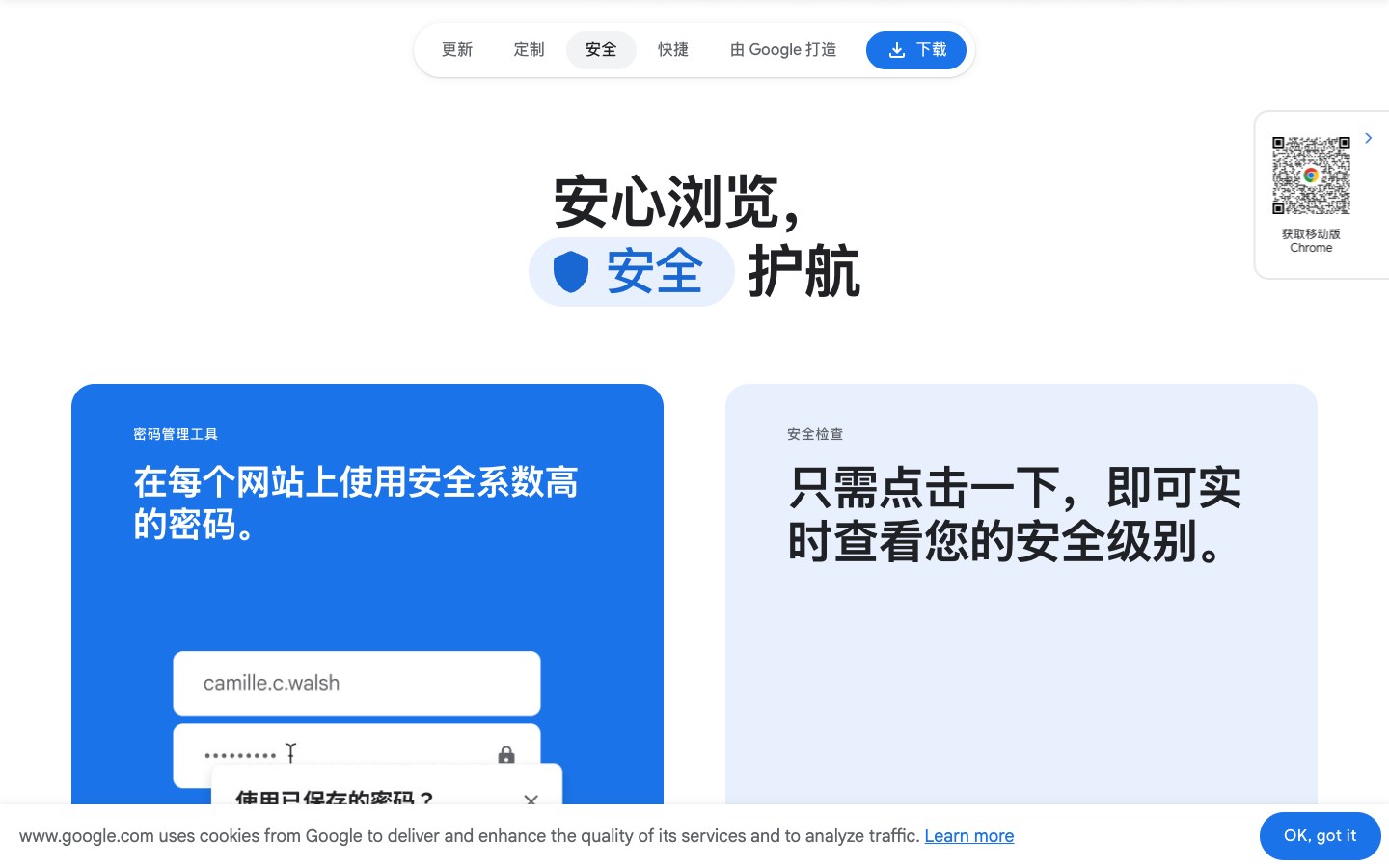 Google Chrome官网安全浏览与安全检查区域