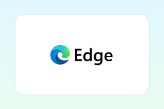 完整Microsoft Edge官方标志封面