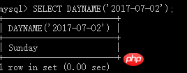 MySQL中常用日期時間函數(shù)有哪些