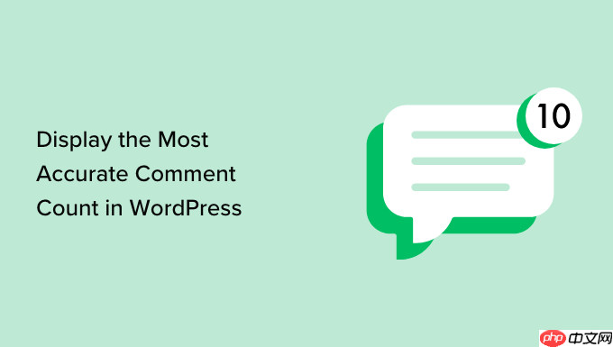 如何在 WordPress 中显示最准确的评论计数