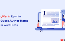 如何在 WordPress 中使用自定义字段重写来宾作者姓名