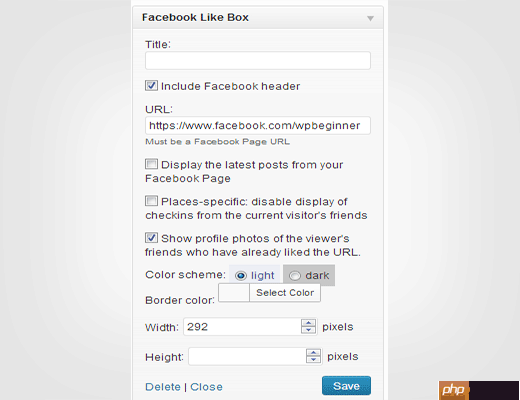 如何在 WordPress 中添加 Facebook Like Box / Fan Box