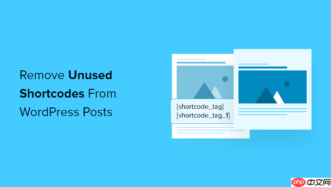 如何在 WordPress 中查找并删除未使用的短代码