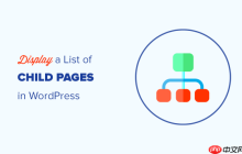 如何在 WordPress 中显示父页面的子页面列表